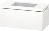 DURAVIT L-Cube Waschtischset 1000x480mm mit Vero Air Möbelwaschtisch, ohne Überlauf, s-matt