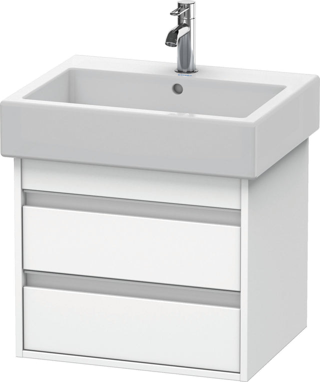 DURAVIT Ketho Waschtischunterbau wandhängend 550 mm, 2 Schubkästen, weiß matt – für Vero 045460