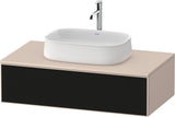 Duravit Zencha Konsolen-Waschtischunterbau 1000 mm Eiche Anthrazit mit 1 Auszug