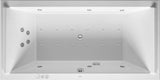 Duravit Starck Whirlwanne 2000x1000mm, 2 Rückenschrägen, Air-System, Weiß