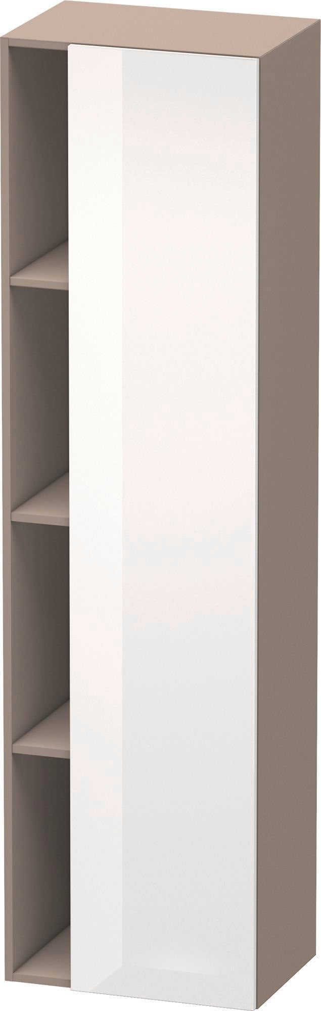 DURAVIT DuraStyle Hochschrank 360x500x1800mm, 1 Tür links, weiß matt – Wandhängend mit Soft-Close
