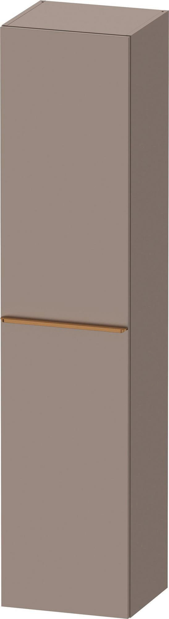 DURAVIT D-Neo Hochschrank 400x360x1760 mm, 1 Tür links, Eiche Schwarz – Matt, Soft-Close