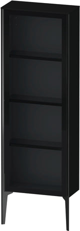 Duravit XViu Halbhochschrank mit Glastür 1330 mm, weiß hochglanz, rechts, Push-Open & Soft-Close