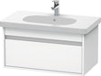 Duravit Ketho Waschtischunterbau 800 mm wandhängend, 1 Auszug, weiß matt – passend zu D-Code 034285