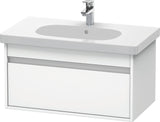 Duravit Ketho Waschtischunterbau 800 mm wandhängend, 1 Auszug, weiß matt – passend zu D-Code 034285