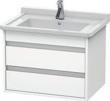 DURAVIT Waschtischunterbau Ketho wandhängend 650 mm weiß matt mit 2 Schubkästen