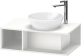 DURAVIT D-Neo Waschtischunterbau wandhängend 800 mm betongrau matt, Becken rechts, 1 offenes Fach