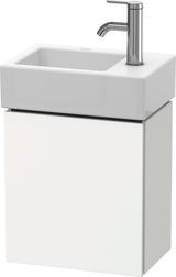 DURAVIT L-Cube Waschtischunterbau betongrau matt, 1 Tür, Anschlag links, wandhängend