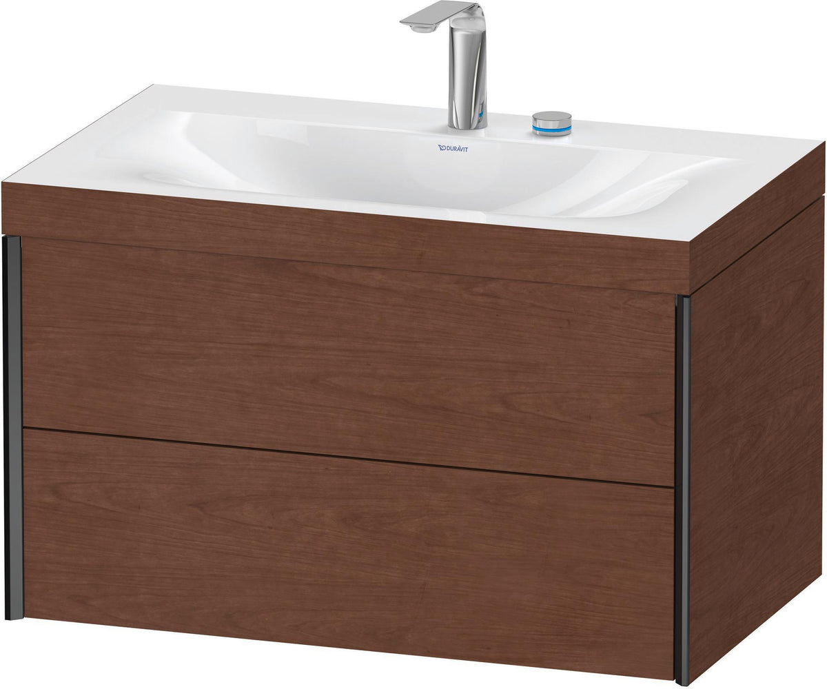 DURAVIT XViu c-bonded Waschtischset wandhängend 800x480x503mm mit 2 Schubkästen, Push-Open und Soft-Close