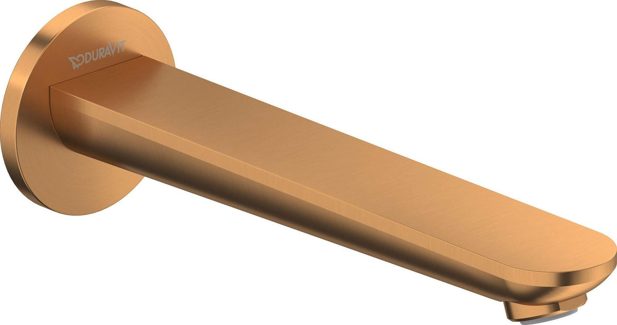 DURAVIT Wave Wanneneinlauf Rosette Rund 202mm Gold Poliert – Wandmontage