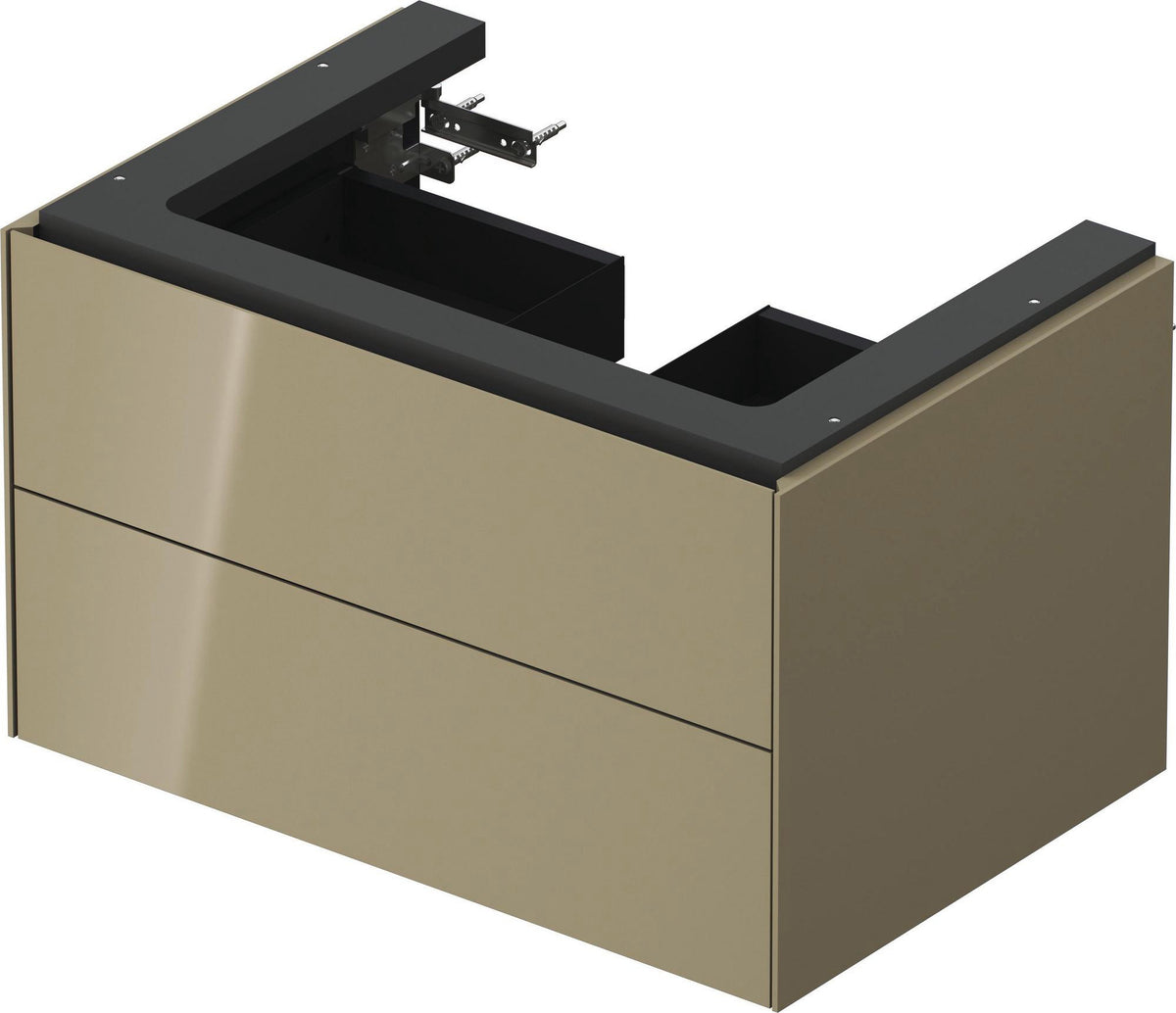 DURAVIT White Tulip Waschtischunterbau 684 mm, 2 Schubkästen, weiß seidenmatt, LED