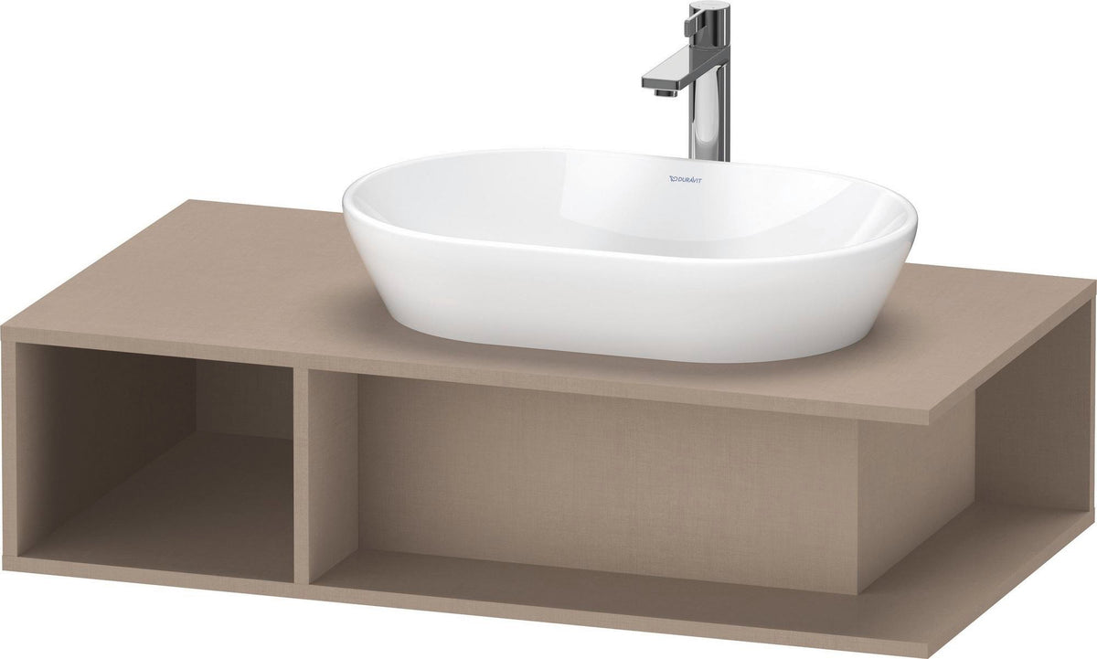 Duravit D-Neo Waschtischunterbau 800 mm Betongrau Matt – Wandhängend, 1 offenes Fach links