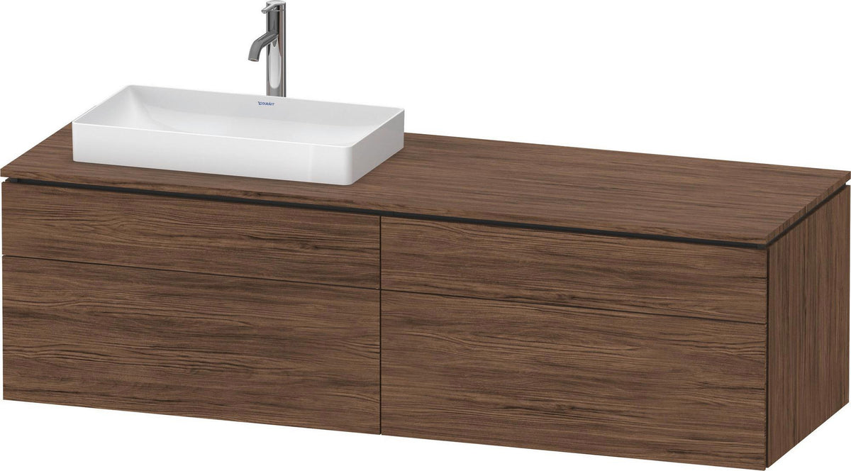 Duravit L-Cube Waschtischunterbau 1620 mm taupe supermatt mit Tip-On und Soft-Close