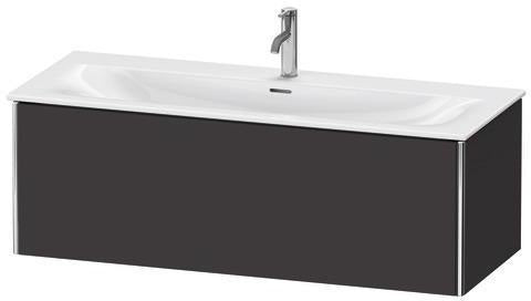 Duravit XSQUARE Waschtischunterbau 1210 mm, 1 Auszug, weiß matt, wandhängend, für Viu