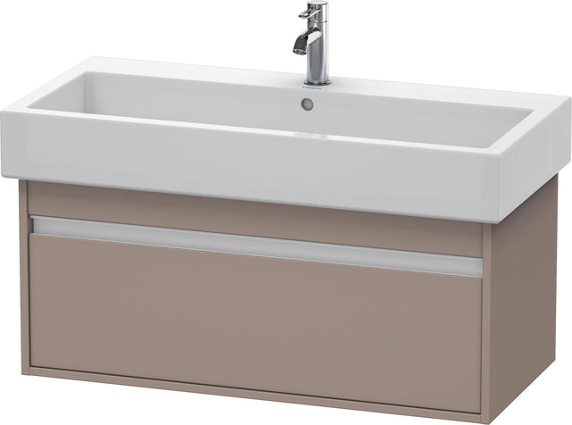 Duravit Ketho Waschtischunterbau 950 mm wandhängend basalt matt mit 1 Auszug