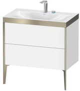 Duravit Möbelwaschtischset XVIU 800x480mm Chaos mit Möbelwaschtisch Viu und Unterbau