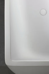DURAVIT DuraSquare Einbau-Badewanne 1800x800 mm Weiß Matt mit Fußgestell und 2 Rückenschrägen