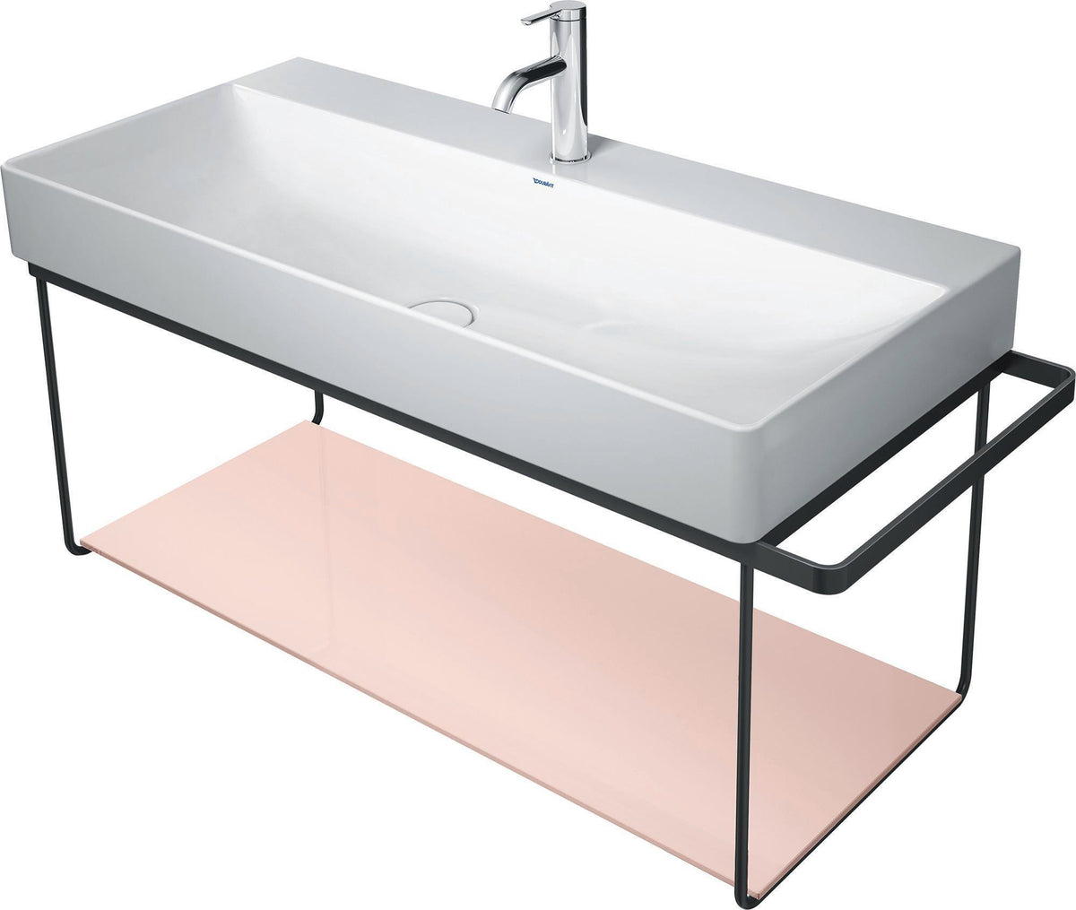 Duravit DuraSquare Glaseinleger Jade – Sicherheitsglas 380 x 970 mm für Metallkonsolen
