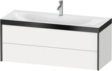 DURAVIT XViu c-bonded Waschtischset 1200 mm wandhängend mit 2 Schubkästen – Weiß