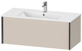 Duravit Waschtischunterbau XVIU 1010 mm wandhängend mit Tip-On-Technik, weiß matt