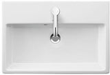 DURAVIT Vero Air Waschtisch 600 mm Weiß mit Überlauf und Hahnlochbank