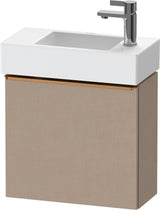 DURAVIT D-Neo Waschtischunterbau 484 mm Eiche Schwarz Matt, 1 Tür, Bronze Griff