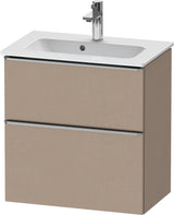 Duravit D-Neo Waschtischunterbau 610 mm betongrau matt mit Soft-Close und Bronze-Griff