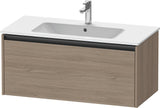 Duravit Ketho.2 Waschtischunterbau 1010 mm Eiche Terra Matt mit 1 Auszug und Soft-Close