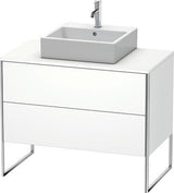Duravit XSquare Waschtischunterbau 1000 mm mit 2 Auszügen, Stehend, Ahorn/Matt