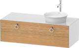 DURAVIT White Tulip Waschtischunterbau 1300 mm wandhängend, 1 Auszug, weiß seidenmatt