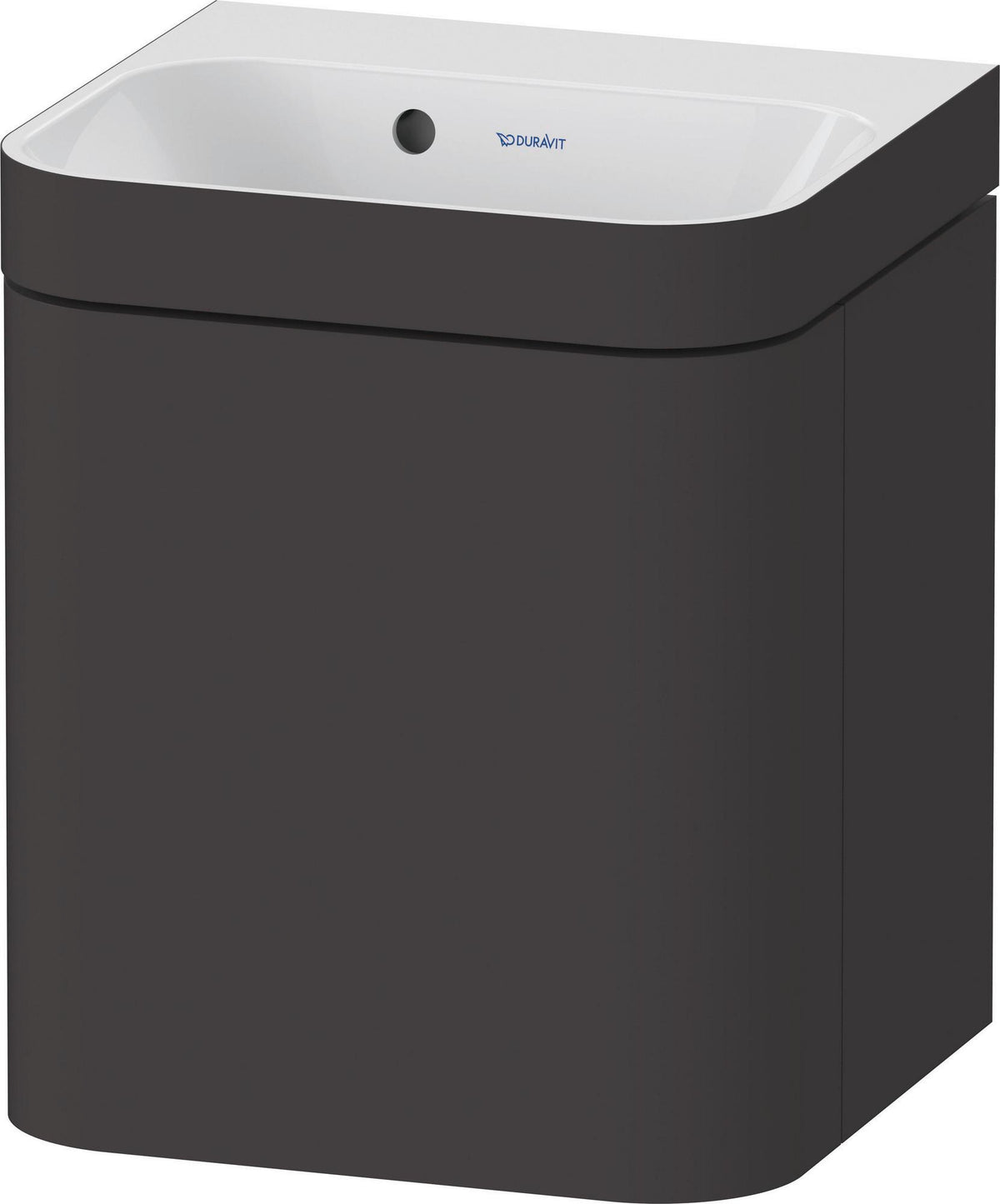 DURAVIT Happy D.2 c-bonded Waschtischset 400x360x480 mm mit 1 Tür links, Taupe seidenmatt