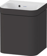 DURAVIT Happy D.2 c-bonded Waschtischset 400x360x480 mm mit 1 Tür links, Taupe seidenmatt