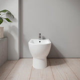 Duravit D-Code Einhebel-Bidetmischer Chrom – Keramikmischsystem, 118 mm Auslauf
