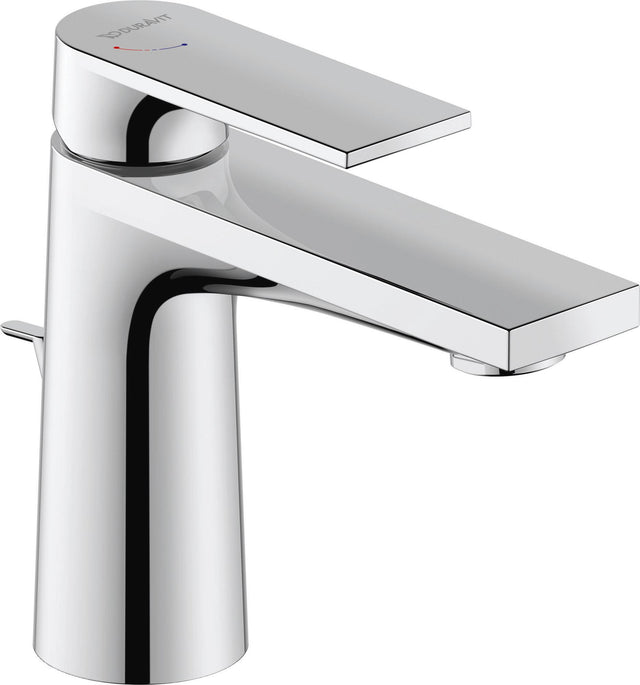 DURAVIT Tulum by Starck Einhebel-Waschtischmischer mit Zugstange, Chrom, 110 mm Ausladung