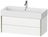 Duravit Waschtischunterbau XVIU 984x397x454 mm – 2 Schubkästen, Siphonausschnitt, Strukturmatte