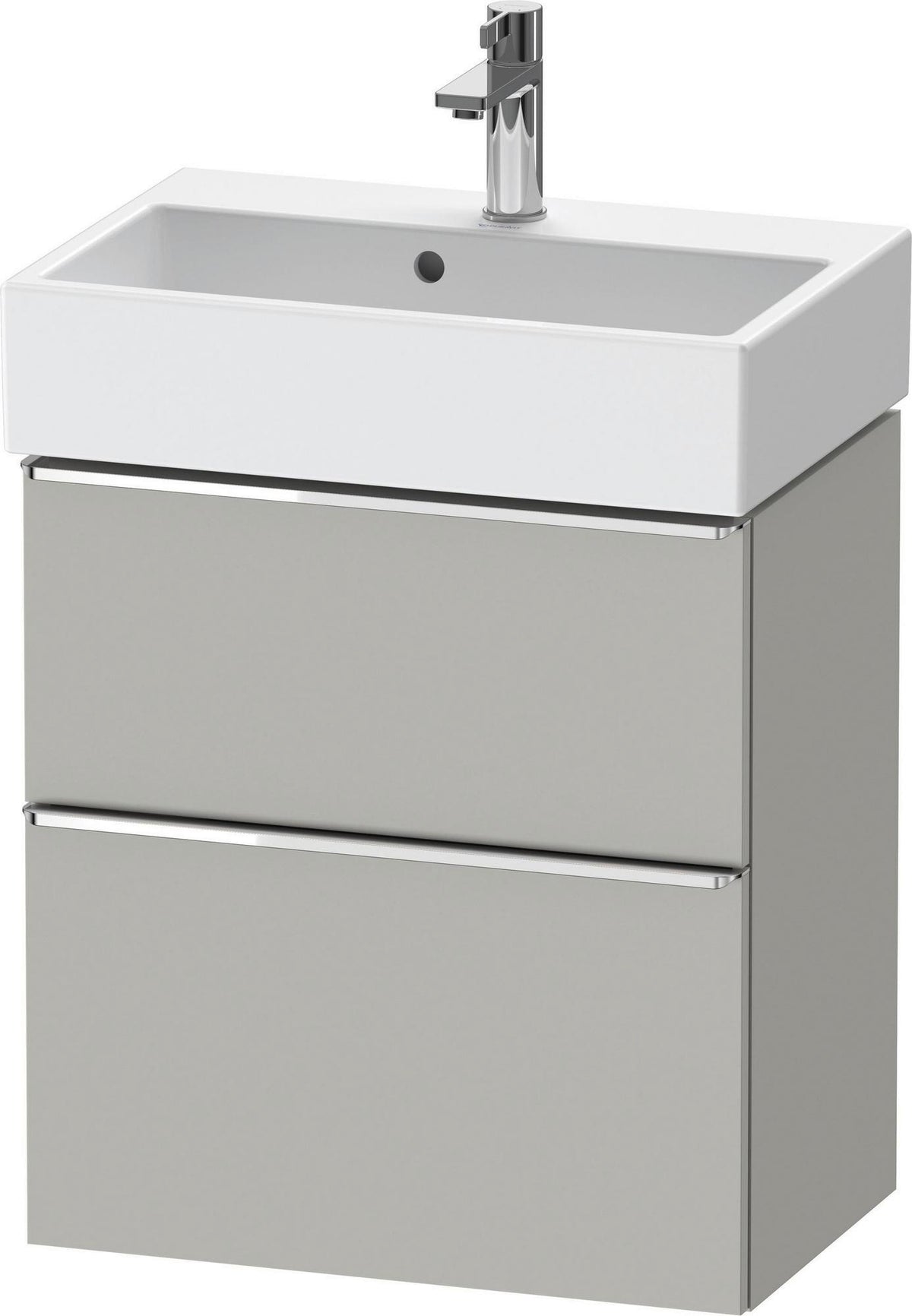 DURAVIT D-Neo Waschtischunterbau wandhängend Eiche Schwarz 584 mm mit Auszug und Schubkasten