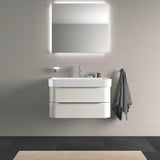 Duravit Happy D.2 Möbelwaschtisch 800 mm mit Überlauf, 1 Hahnloch, weiß – wandhängend