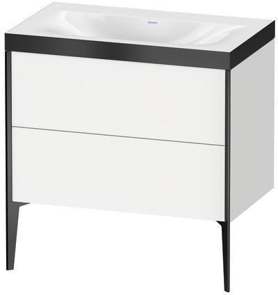 Duravit Möbelwaschtischset XVIU 800x480mm Chaos mit Möbelwaschtisch Viu und Unterbau