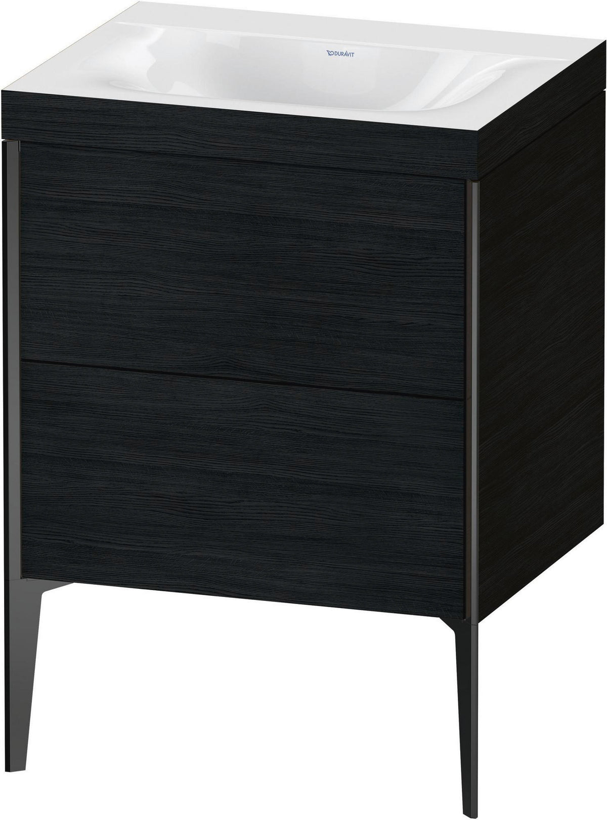 DURAVIT XViu c-bonded Waschtischunterbauset 610 mm Eiche mit 2 Auszügen
