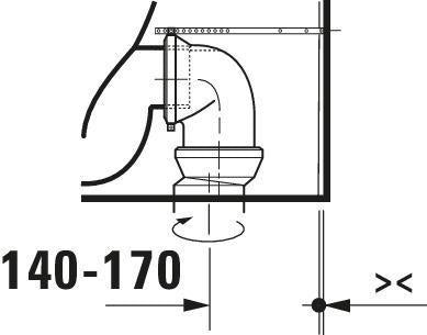 DURAVIT Stand-WC Qatego spülrandlos 660x390mm Abgang Vario Weiß