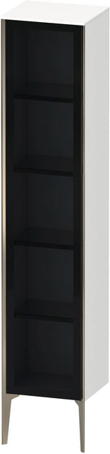 DURAVIT XViu Hochschrank 400 mm, 1 Tür, Parsolglas grau, Tip-On, wandhängend