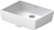 DURAVIT Vero Einbauwaschtisch 430 mm weiß, Untertisch, mit Überlauf, ohne Hahnloch