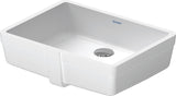 DURAVIT Vero Einbauwaschtisch 430 mm weiß, Untertisch, mit Überlauf, ohne Hahnloch