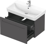 Duravit No.1 Waschtischunterbau 740 mm wandhängend mit 1 Auszug und Soft-Close in Weiß Matt