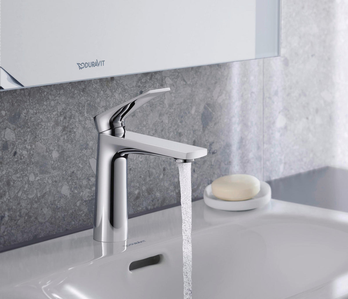 DURAVIT Tulum by Starck Einhebel-Waschtischmischer M Chrom, ohne Zugstange, mit Kaltstart-Funktion