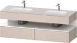 DURAVIT Qatego Studio F. A. Porsche Waschtischset 1600 mm mit Konsolenwaschtischunterbau, 2 Auszüge