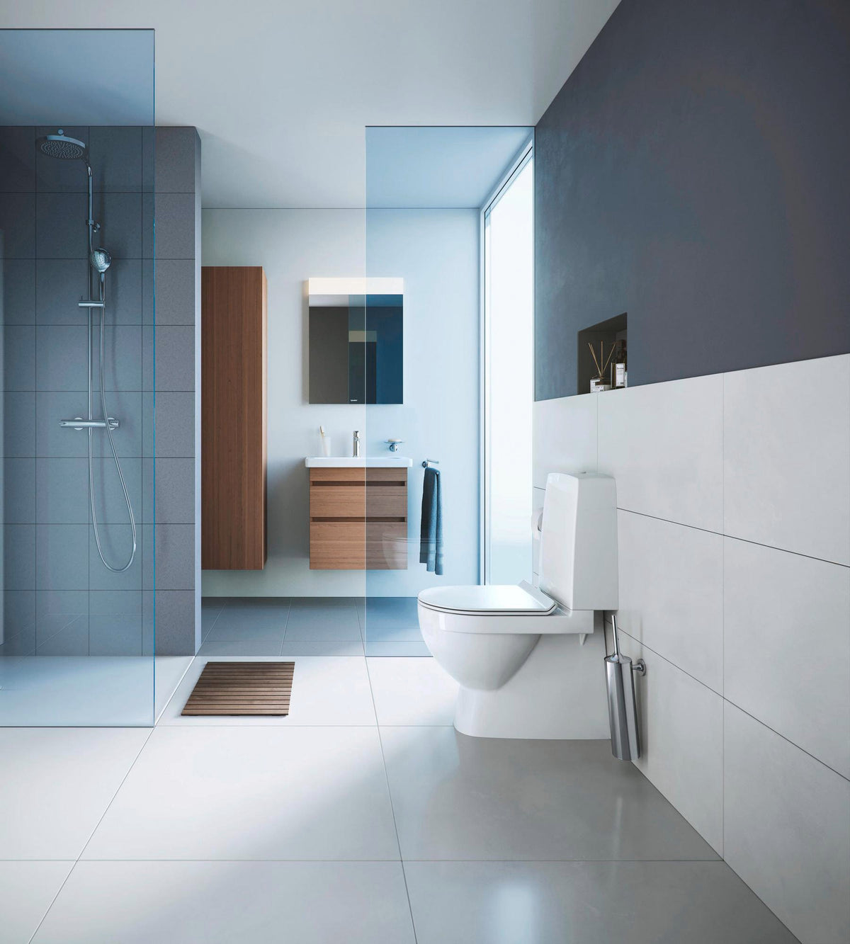 DURAVIT D-Code Handtuchhalter 2-armig schwenkbar 447 mm Chrom