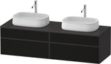 DURAVIT Zencha Konsolen-Waschtischunterbau 1600 mm Eiche Anthrazit mit 2 Auszügen