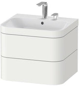 Duravit Waschtischset Happy D.2 Plus 2 Schubkästen 575x490 mm e HL Taupe Supermatt