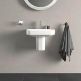 DURAVIT Handwaschbecken Happy D.2 500 mm mit Überlauf und WonderGliss in Weiß